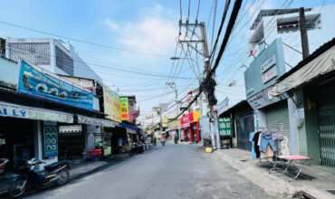 <2141LT>: NHÀ MẶT TIỀN KINH DOANH- NGAY KHA VẠN CÂN- 95.6M² NGANG 4.9M