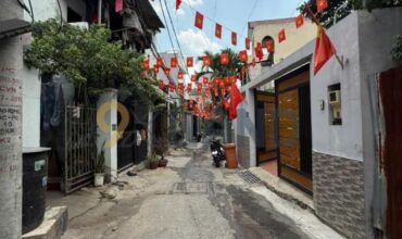<1445LX>: ĐẤT 2 GÓC MẶT TIỀN – GẦN ĐƯỜNG VẬN HÀNH SUỐI NHUM – TIỆN XÂY MỚI – 77.7M²