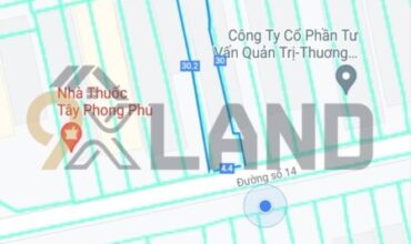 <1048PB>: NHÀ MẶT TIỀN ĐƯỜNG KINH DOANH – ĐƯỜNG 14M – P. PHƯỚC BÌNH – 87.2M2