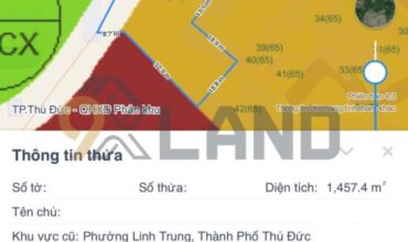 <534Ltr>: BÁN ĐẤT LỚN – QH 2 MẶT TIỀN LỚN – FULL THỔ CƯ GẦN KHA VẠN CÂN – CÁCH M.TIỀN LINH TRUNG CHỈ 50M – 1.378M²